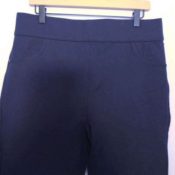 Spanx The Perfect Ponte Pants Ankle High Rise Pull On Skinny Size 1X Navy Blue - Picture 4 of 13
